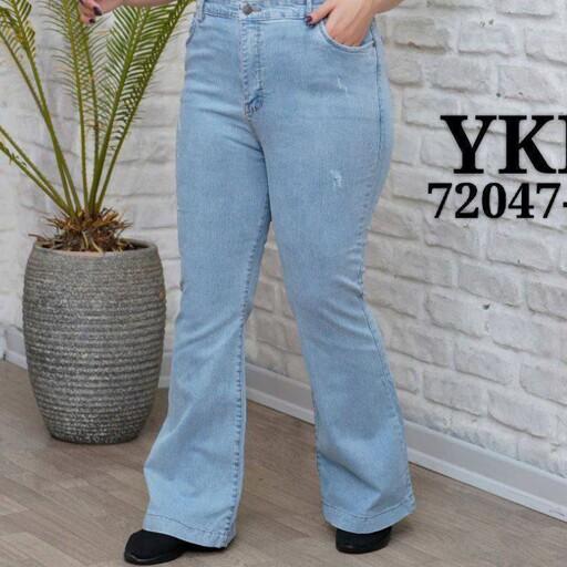 سایز بزرگ شلوار جین دمپا گشاد سایز 44 تا 57 