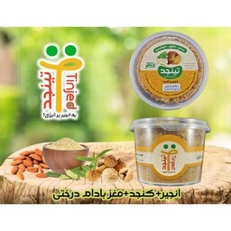 تینجد بادام درختی - پودر انجیر  و  کنجد و  بادام درختی - وزن خالص 167 گرم