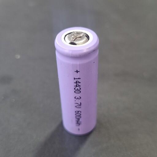 باتری قلم شارژ 3.7 ولت کوتاه 600میلی آمپر ساعت ریش تراش (قد 42میلیمتر)