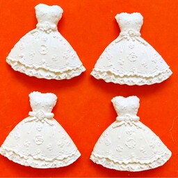 بیس گیفت خام مدل لباس عروسی  ( بسته 100 عددی )