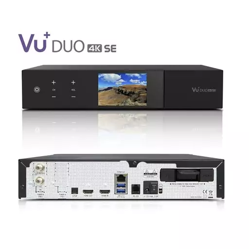  گیرنده فورکی ویو پلاس لینوکسی قلب Vu  Duo 4K پردازنده 2100 مگاهرتزی ARM Quad  با فناوری 64 بیت است بهترین برند جهان