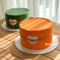 کیک تولد پاییزی کیک نارنجی کیک پاییزی 