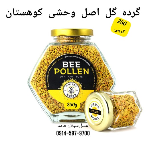 گرده گل اصل وحشی کوهستان 250 گرمی(مستقیم از زنبوردار)