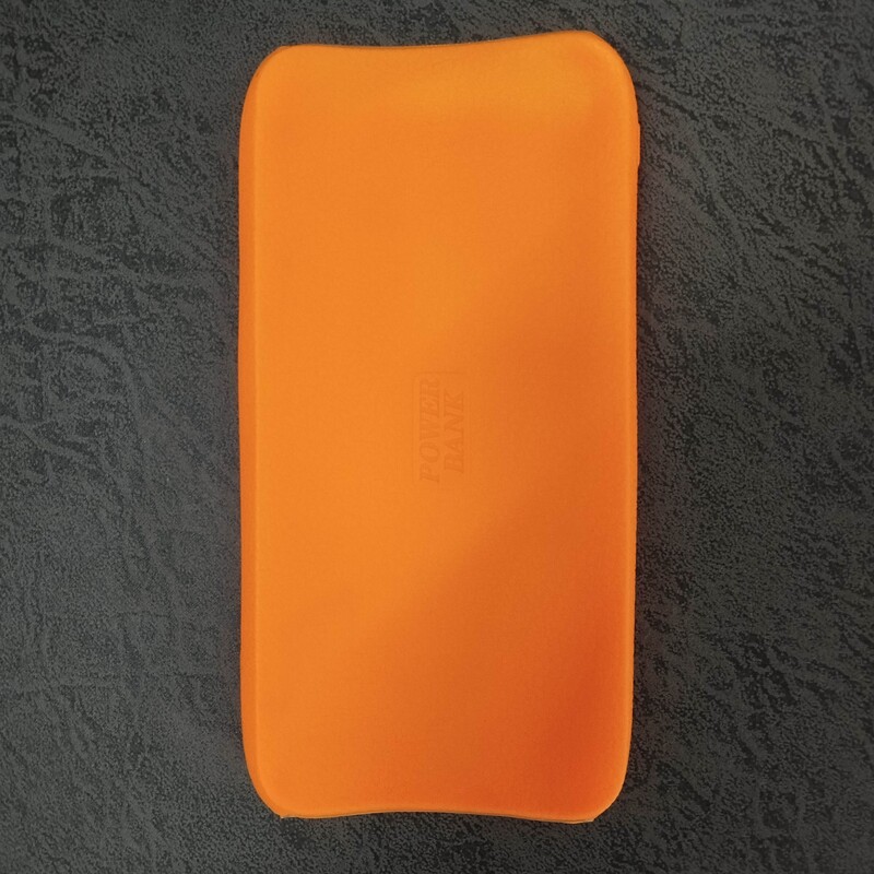کاور پاور بانک ده هزار سیلیکونی رنگ نارنجی مناسب برای شیائومی Redmi 10000 hAm