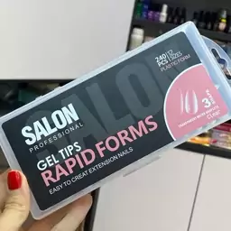 ژلیکس قالب دائمی کاشت ژل ناخن 240 عددی سالن Salon کد 3