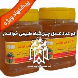 پیشنهاد ویژه عسل چهل گیاه بدون موم خوانسار  ( دو کیلوگرم) عسل لاله کوهی