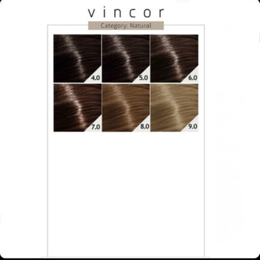 رنگ موی وینکور حاوی روغن آرگان ، روغن کرچک و کراتین Vincor ، حجم 100 میلی لیتر شماره 6،0 بلوند تیره طبیعی عمیق