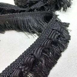 دانتل گیپور  تزئین لباس دانتل ریشه چین دار 7 سانت با کیفیت(نیم متر)خرجکار