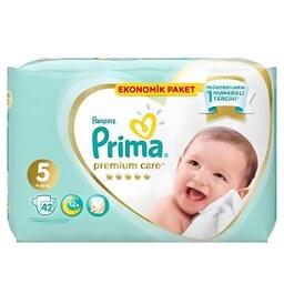 پوشک بچه پریما Prima ضد حساسیت سایز 5 بسته 42 عددی