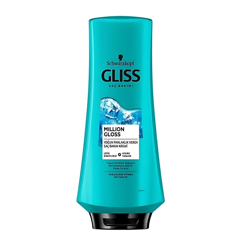 نرم کننده مو گلیس GLISS آبی مدل براق کننده مناسب موهای مات و کدر با حجم 360 میل