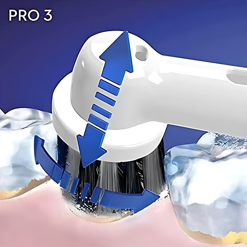 مسواک برقی اورال بی Oral-B مدل Pro 3 3000 به همراه سری Pure white