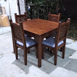میز و صندلی ناهارخوری چوبی 