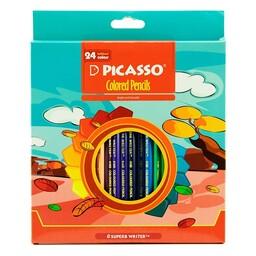 مداد رنگی 24 رنگ پیکاسو جعبه مقوایی 