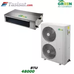 داکت اسپلیت گرین 48000 BTU گرید A مدل GDS  48P3T1   R1