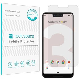 گلس نانو هیدروژل شفاف و ضد ضربه گوشی گوگل pixel3 XI برند راک اسپیس    