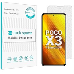 گلس مات نانو و ضد ضربه گوشی شیائومی Xiaomi Poco X3 برند راک اسپیس  