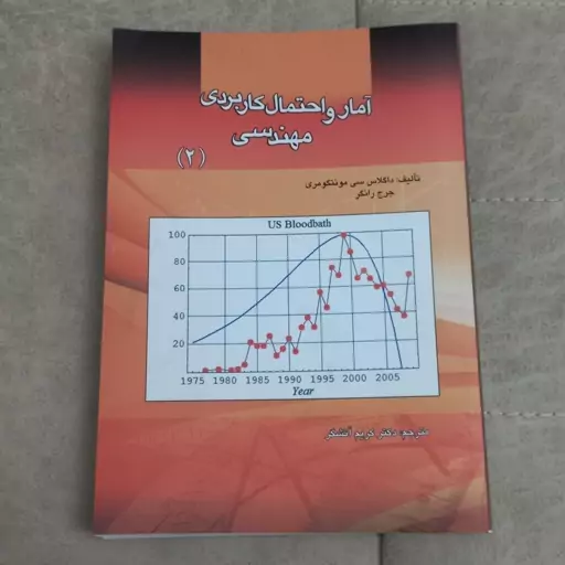  کتاب آمار و احتمال کاربردی مهندسی جلد دوم اثر داگلاس مونتگومری و جرج رانگر ترجمه کریم آتشگر نشر دانشگاه علم و صنعت