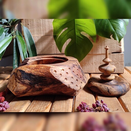 آجیل خوری چوبی روستیک،شکلات خوری چوبی روستیک،آجیل خوری چوبی دستساز