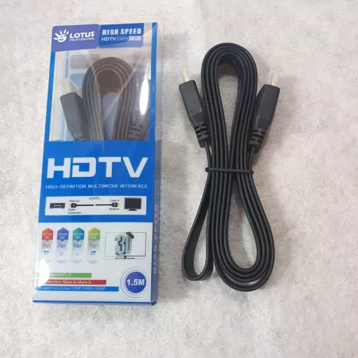 کابل HDMI فلتی بسیار نرم و مستحکم و قابل انعطاف 1.5 متر درجه یک