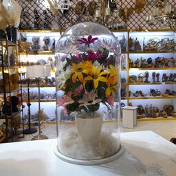 شیشه گل ، حباب گل و گلدان ، گل و گلدان وارداتی ، گل و گلدان مصنوعی 40 سانتی