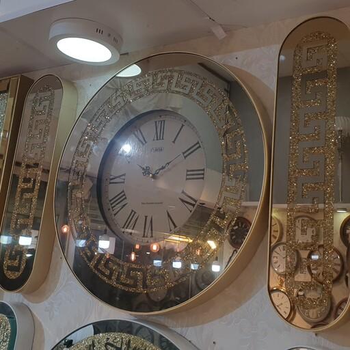 ساعت دیواری آینه ورساچه آکیا رنگ برنز طلایی 