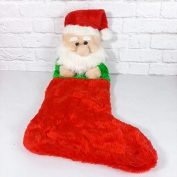 عروسک تزئین درخت کریسمس آلمانی ، جوراب کریسمسی بابانوئل