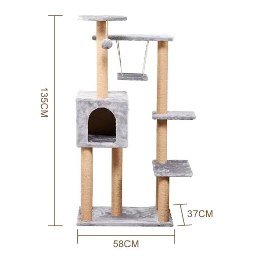 درخت گربه چند طبقه مخصوص گلدن کت ، ارسال رایگان 