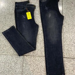شلوار جین  راسته زغالی زنانه  پارچه ترک سایز بندی از 40 تا 50