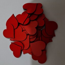 قلب تزئینی چوبی در 6 رنگ با ابعاد بزرگ 