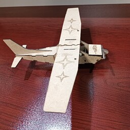 پازل چوبی سه بعدی هواپیماکلاسیک(تخفیف ویژه)