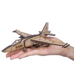 پازل چوبی سه بعدی هواپیما ملخی تخفیف ویژه(تضمین کیفیت)