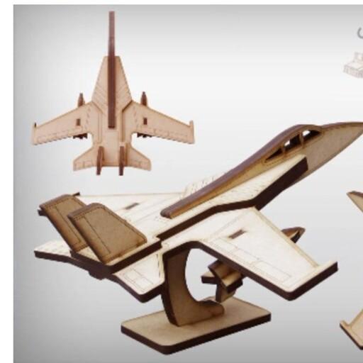 پازل چوبی سه بعدی هواپیماجنگنده(F14) تخفیف ویژه(تضمین کیفیت)