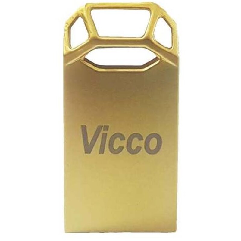 فلش مموری64 گیگ ویکومن مدل Vicco Vc272G فلزی طلایی رنگ باگارانتی مادام
