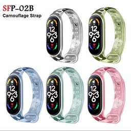 بند شیائومی Mi Band 7 مدل استتار طرح سه  SFP-02B