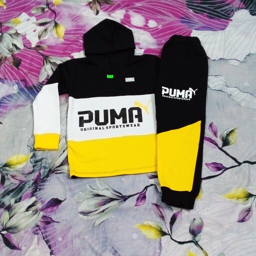 ست هودی و شلوار  پسرانه طرح PUMA