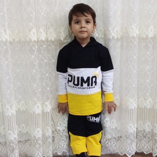 ست هودی و شلوار  پسرانه طرح PUMA