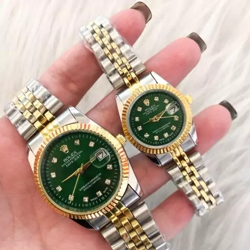 ساعت ست زنانه مردانه  رولکس Rolex صفحه سبز