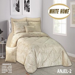 روتختی مخمل شانل white homeمدل anjel دونفره 8 تکه رنگ بژ