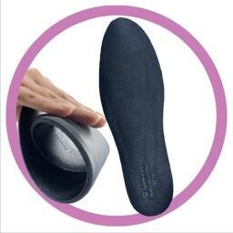 کفی کفش طبی سیلیکونی با رویه چرم طبیعی 