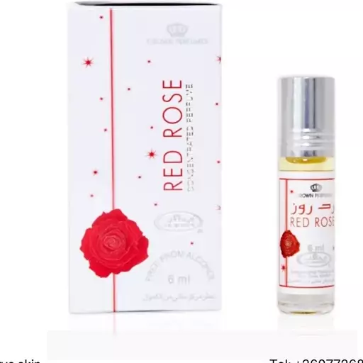 عطر رد رز red rode اصل الرحاب امارات 6 میل عطر گل سرخ عطر رز سرخ عطر redrose عطر رز قرمز عطر رد روز