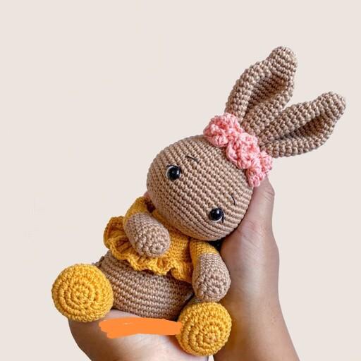 عروسک بافتنی طرح خرگوش ناز ارسال رایگان به سراسر کشور