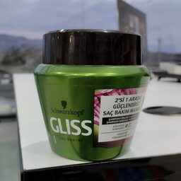 ماسک مو 2 در 1 گلیس سبز مدل Guclendirici مناسب موهای حساس و آسیب دیده 300 میل

