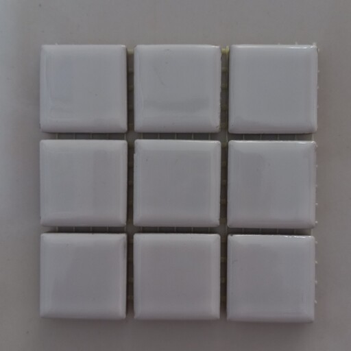 کاشی سفید استخری البرز ابعاد 2.5سانتیمتری ( 9عددی)