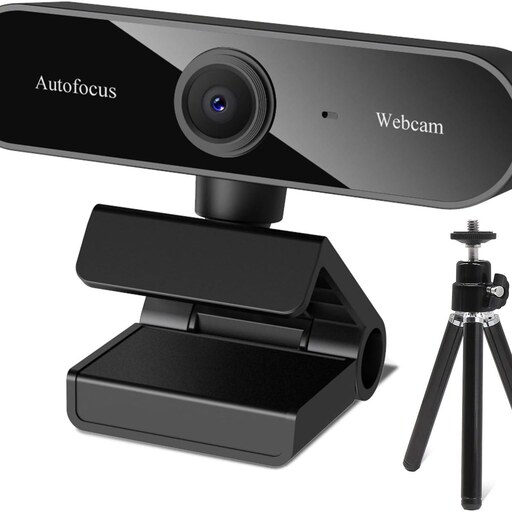 وب کم با میکروفون و پایه   Webcam with Microphone   QI-EU 1080P 
