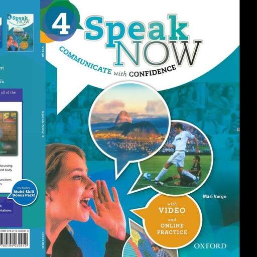 کتاب اسپیک نو 4 ویرایش دوم با کتاب تمرین و سی دی speak now 4 second edition 