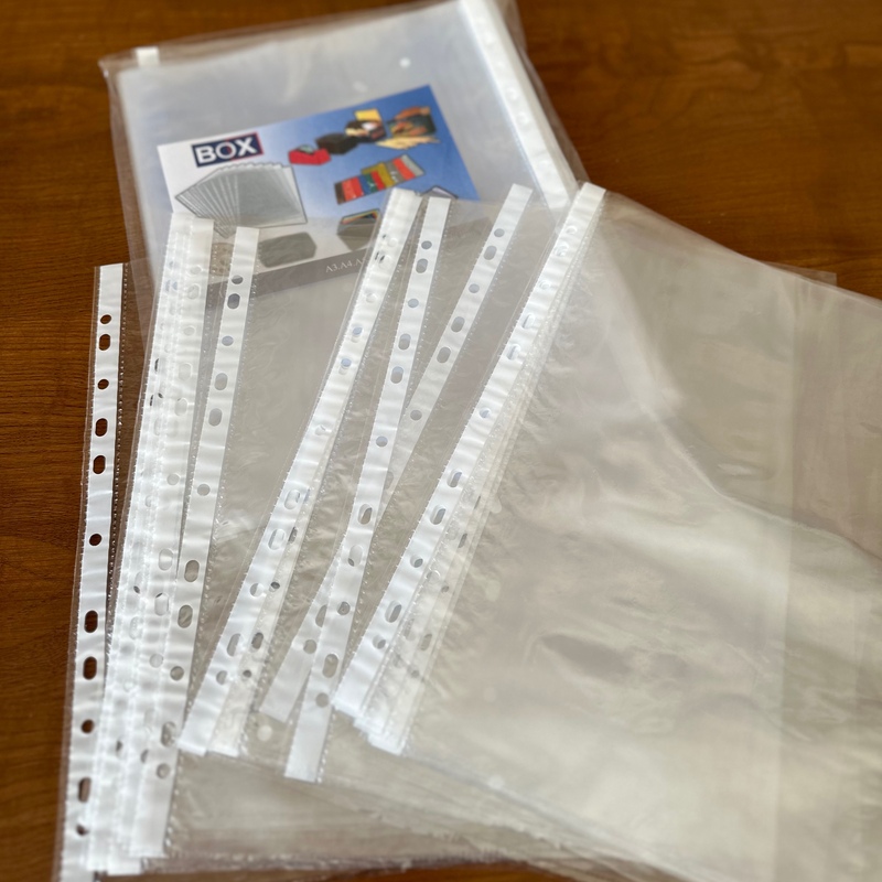 کاور A4 بسته 100 عددی مدل box باکیفیت لبه سفید 