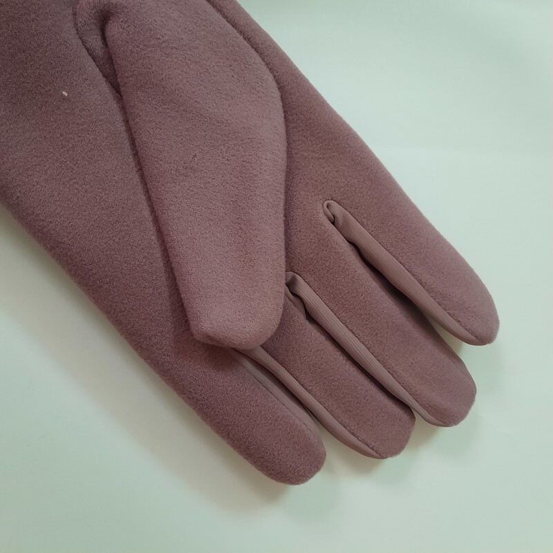 دستکش زنانه گرم مدل دار  مناسب فصل داخل کرکی در رنگ های مختلف 