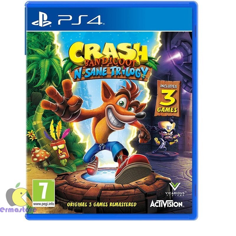 بازی Crash Bandicoot N. Sane Trilogy ریجن 2  پلی استیشن 4
