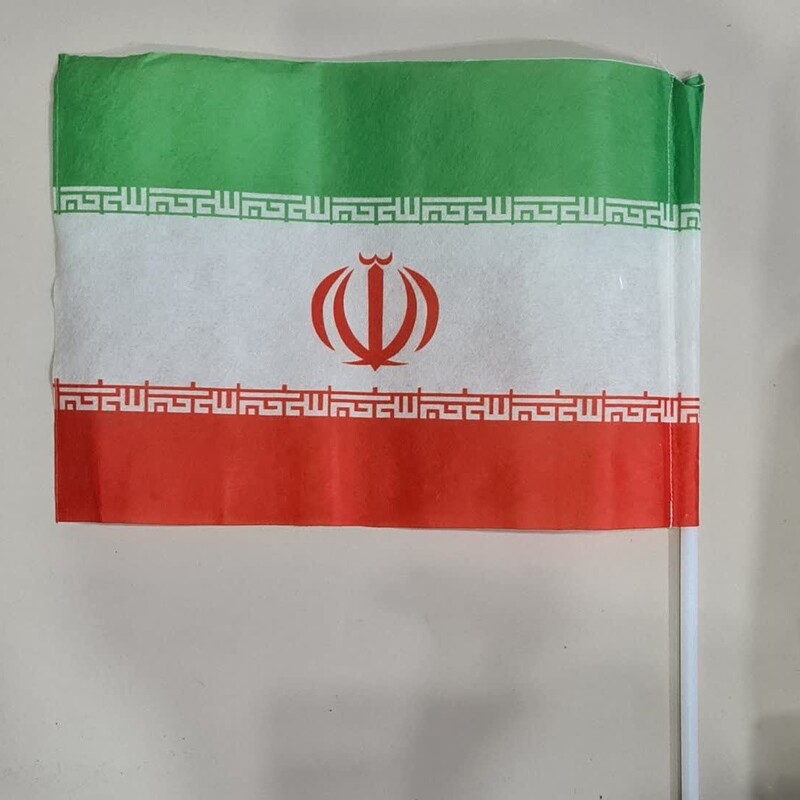پرچم دستی ایران  ساتن 20 در 30