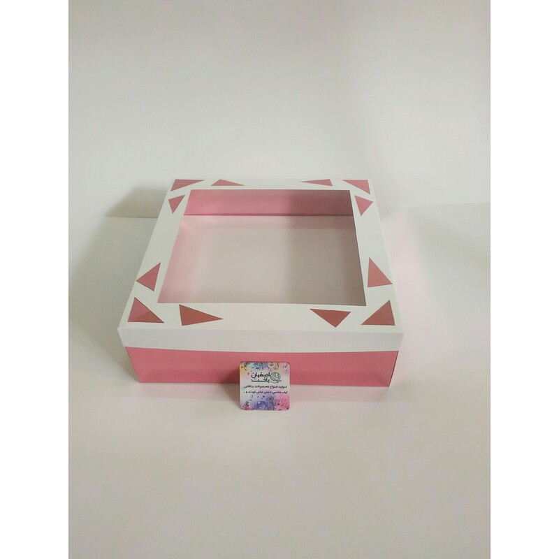 جعبه کادو آینه ای 30 در 30 ارتفاع 10 سانت ویترینی با کرسی سفید مناسب هدایای عروس چادر و... لبه دولایه در رنگ 4رنگ
